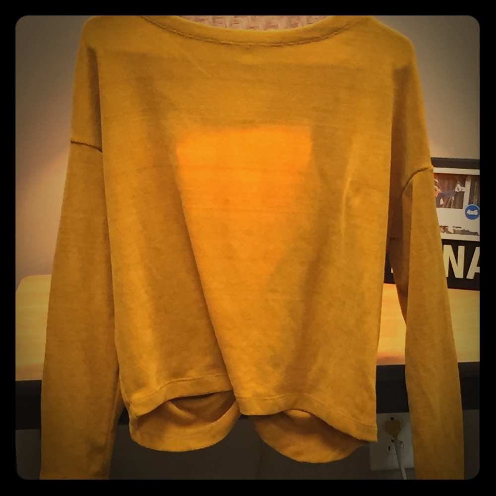 Twist back sweater